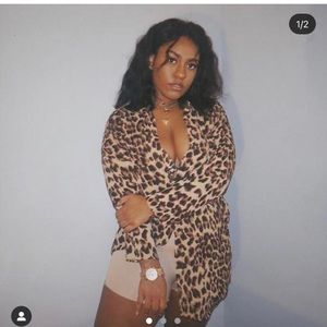 Leopard button up shirt